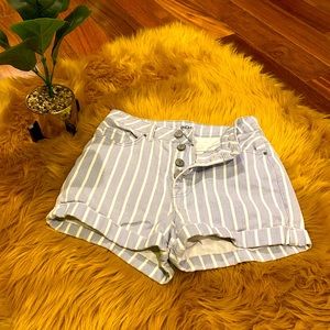 Urban outfitters high waist strip shorts